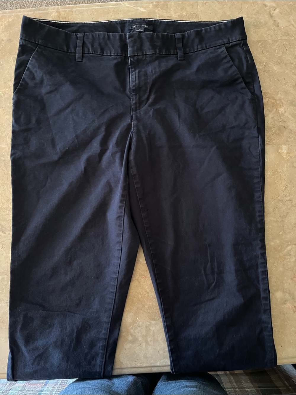 Tommy Hilfiger Dark Navy Chino Pants - Straight Leg